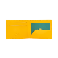 LEATHER CARD HOLDA [YELLOW]