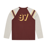 97 HEAVYWEIGHT RAGLAN LS [BURGUNDY]