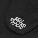 BBK NYLON PANEL SHORT [BLACK]