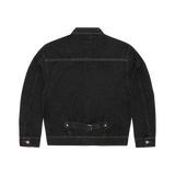 CREST CHAINSTITCH DENIM TRUCKER [WASHED BLACK]