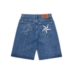 C-STAR DENIM SHORT [WASHED BLUE]