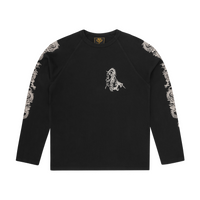 DRAGON RAGLAN LS [BLACK]
