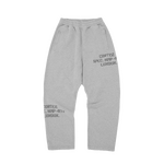 HMP STENCIL OPEN HEM SWEATPANT [LIGHT HEATHER]
