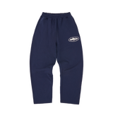ISLAND PUFF PRINT OPEN HEM SWEATPANT [NAVY]