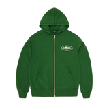 ISLAND PUFF PRINT ZIP HOODIE [GREEN]