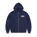 ISLAND PUFF PRINT ZIP HOODIE [NAVY]
