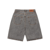 ISLAND BAGGY DENIM SHORT [LIGHT GREY]