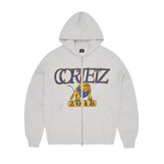 LION BOXY ZIP HOODIE [LIGHT HEATHER]