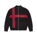 LUX KNIT ZIP UP [BLACK]