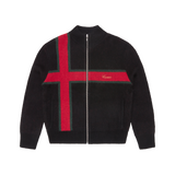 LUX KNIT ZIP UP [BLACK]