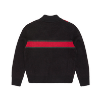 LUX KNIT ZIP UP [BLACK]