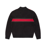 LUX KNIT ZIP UP [BLACK]
