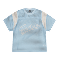 OPEN MESH PANEL JERSEY [BABY BLUE/WHITE]