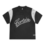 OPEN MESH PANEL JERSEY [BLACK/WHITE]