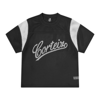 OPEN MESH PANEL JERSEY [BLACK/WHITE]