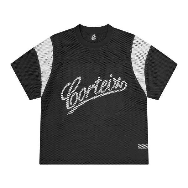 OPEN MESH PANEL JERSEY [BLACK/WHITE]