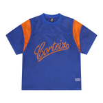 OPEN MESH PANEL JERSEY [BLUE/ORANGE]