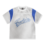 OPEN MESH PANEL JERSEY [WHITE/BLUE]