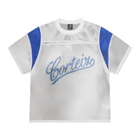 OPEN MESH PANEL JERSEY [WHITE/BLUE]