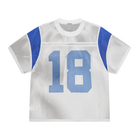 OPEN MESH PANEL JERSEY [WHITE/BLUE]