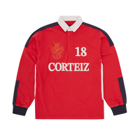 PANELED RUGBY [RED]
