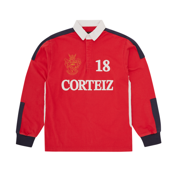 PANELED RUGBY [RED]