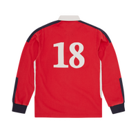 PANELED RUGBY [RED]