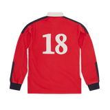 PANELED RUGBY [RED]