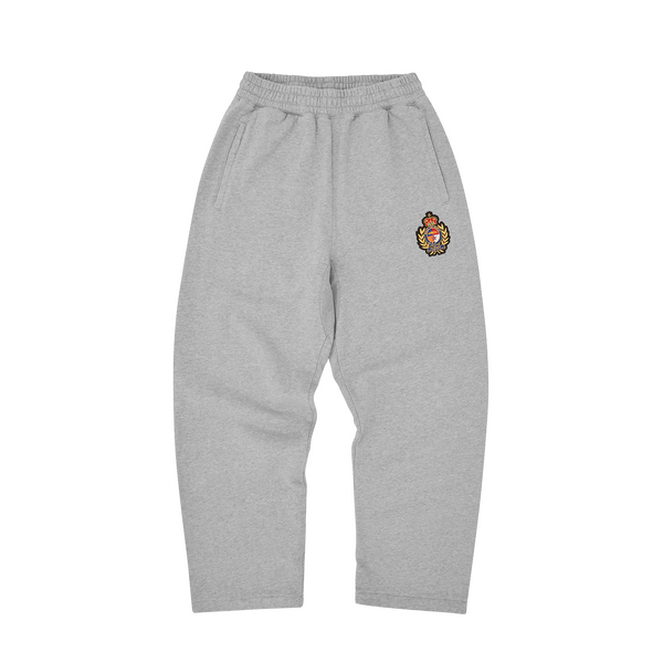 ROYALE CREST OPEN HEM SWEATPANT [HEATHER GREY]
