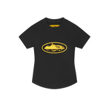 WMNS ALCATRAZ BABY TOP [BLACK & YELLOW]