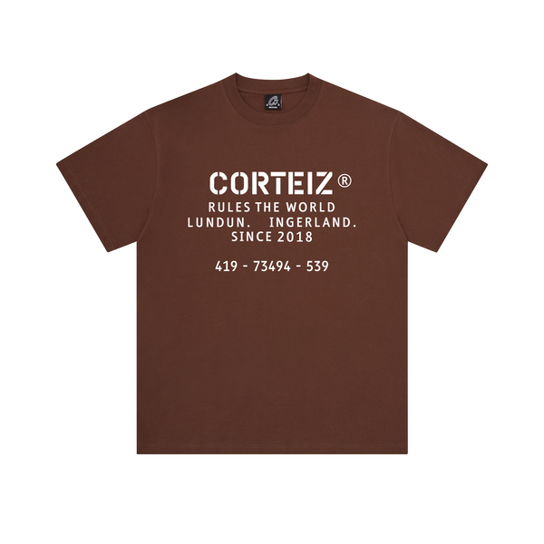 OG STENCIL TEE [BROWN]